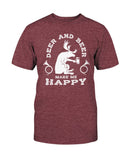 Deer and Beer Make Me Happy T-shirt