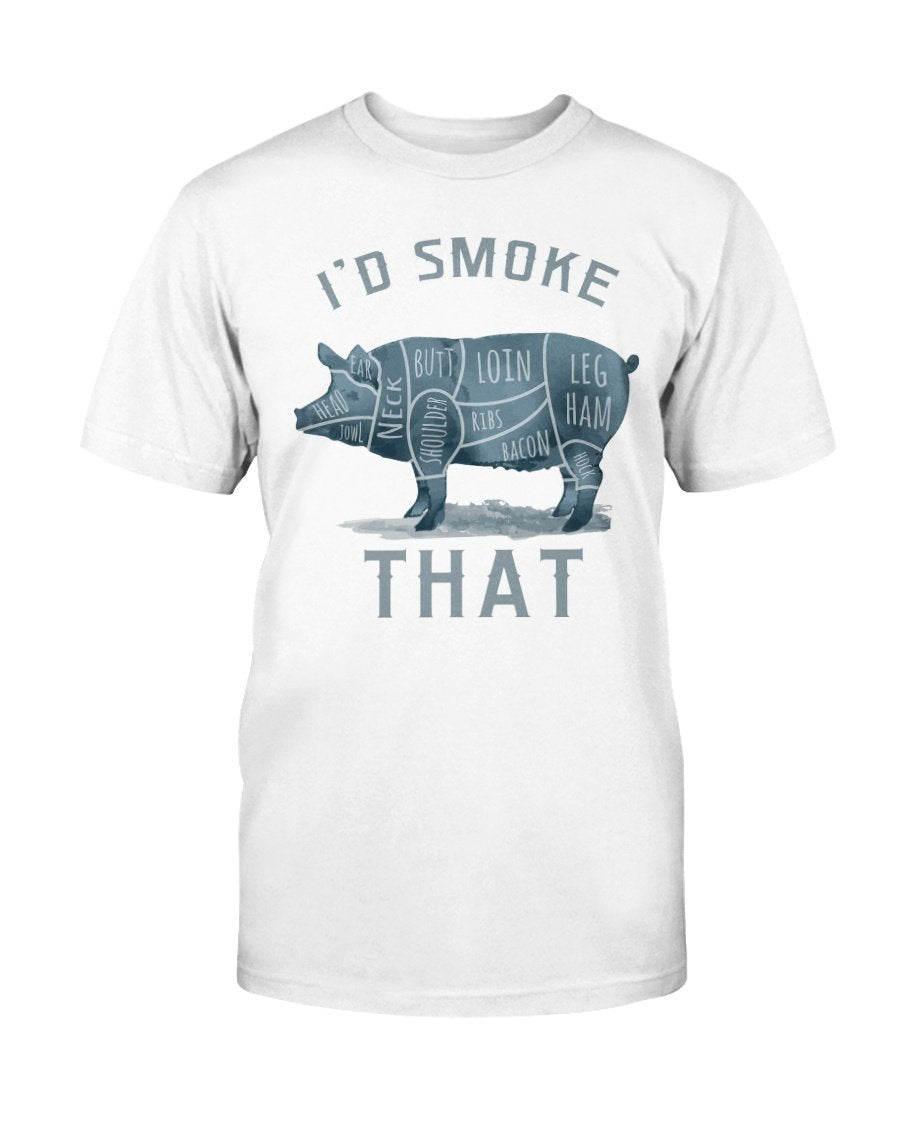 Cute Graphic Printed Tees - I'd Smoke That T-Shirt Premium T-Shirt