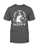 Deer and Beer Make Me Happy T-shirt