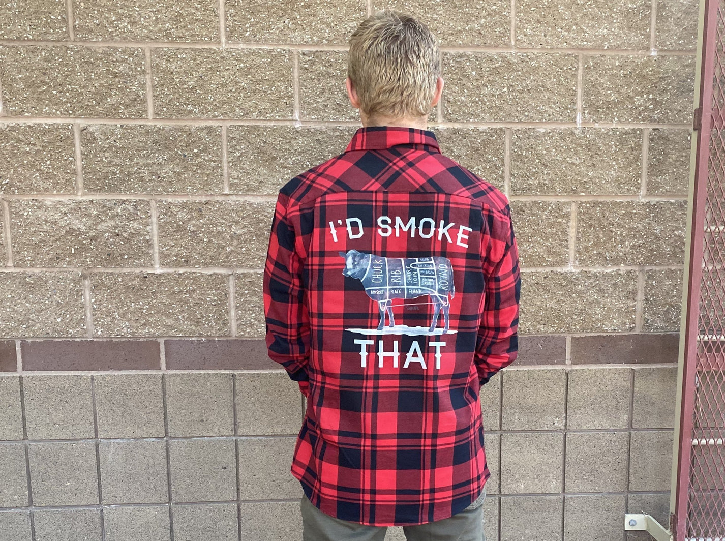 The Pitmaster Flannel Hunt Hook Eat